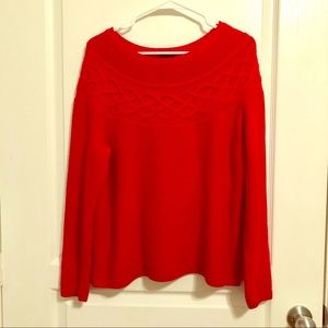 Talbots Red Sweater Size L - Cashmere blend